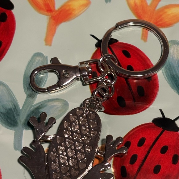 Sparkling Green Frog Keychain - Picture 3 of 3